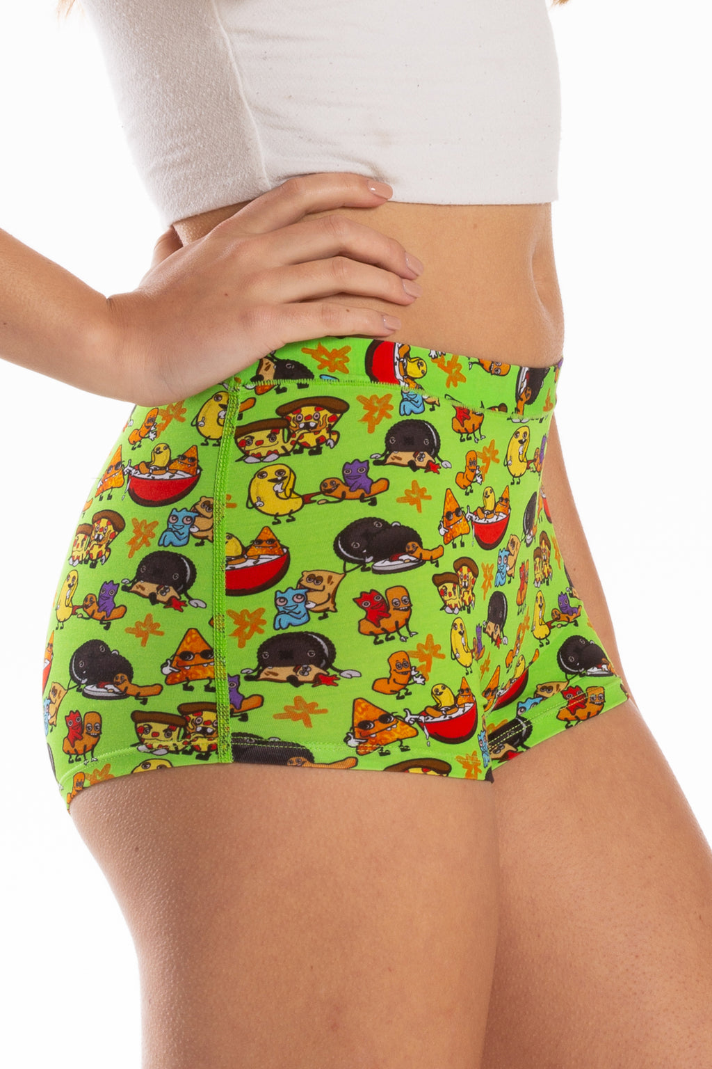 The Snackhanalia | Junk Food Modal Boyshort Underwear - Shinesty