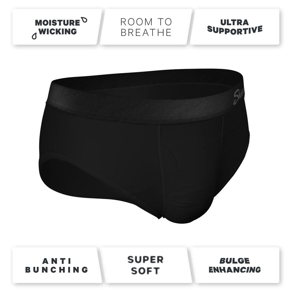 The Threat Level Midnight | Black Ball Hammock® Pouch Underwear Briefs - Shinesty