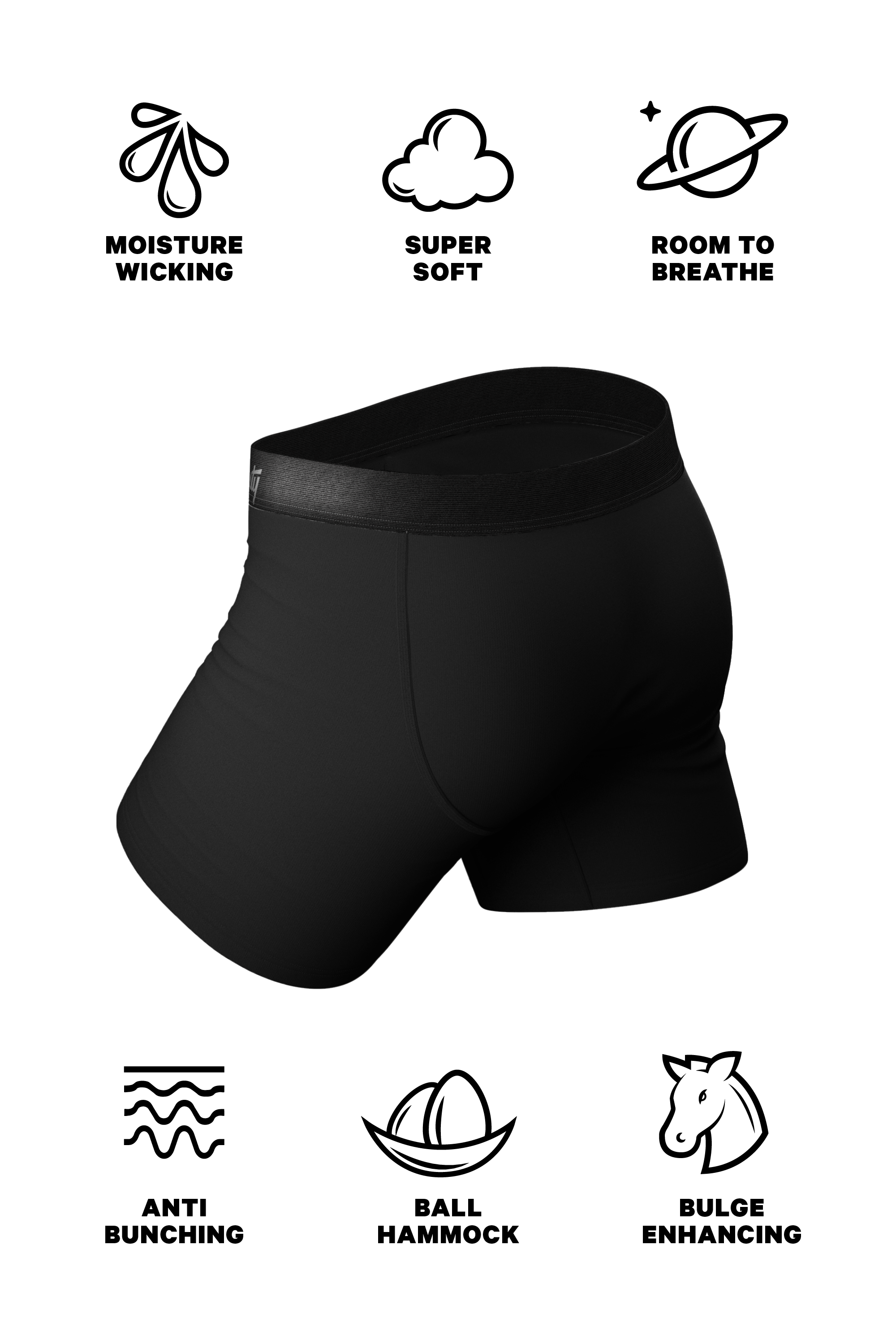 The Jack And Jane | Couples Matching Black Ball Hammock® Boxer and Cheeky Pack - Shinesty