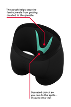 The Licorice Limbo | Black Couples Ball Hammock® Boxer With Fly and Thong 2 Pack - Shinesty