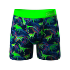The Triceratop Bottoms | Tropical Dinosaur Printed Ball Hammock® Pouch Underwear - Shinesty