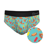 The Use a Condiment | Hot Dogs Ball Hammock® Pouch Underwear Briefs - Shinesty