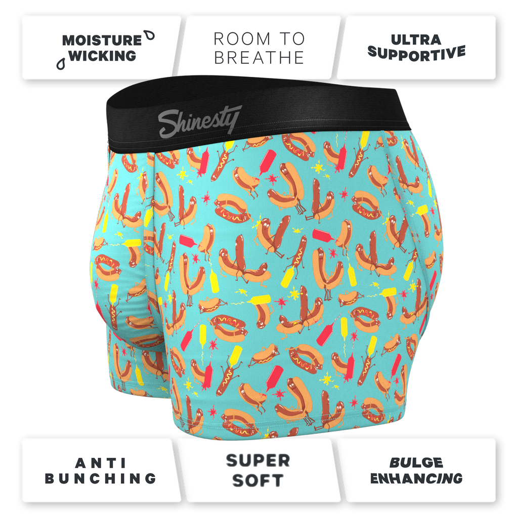 The Use a Condiment | Hot Dogs Ball Hammock® Pouch Trunk Underwear - Shinesty