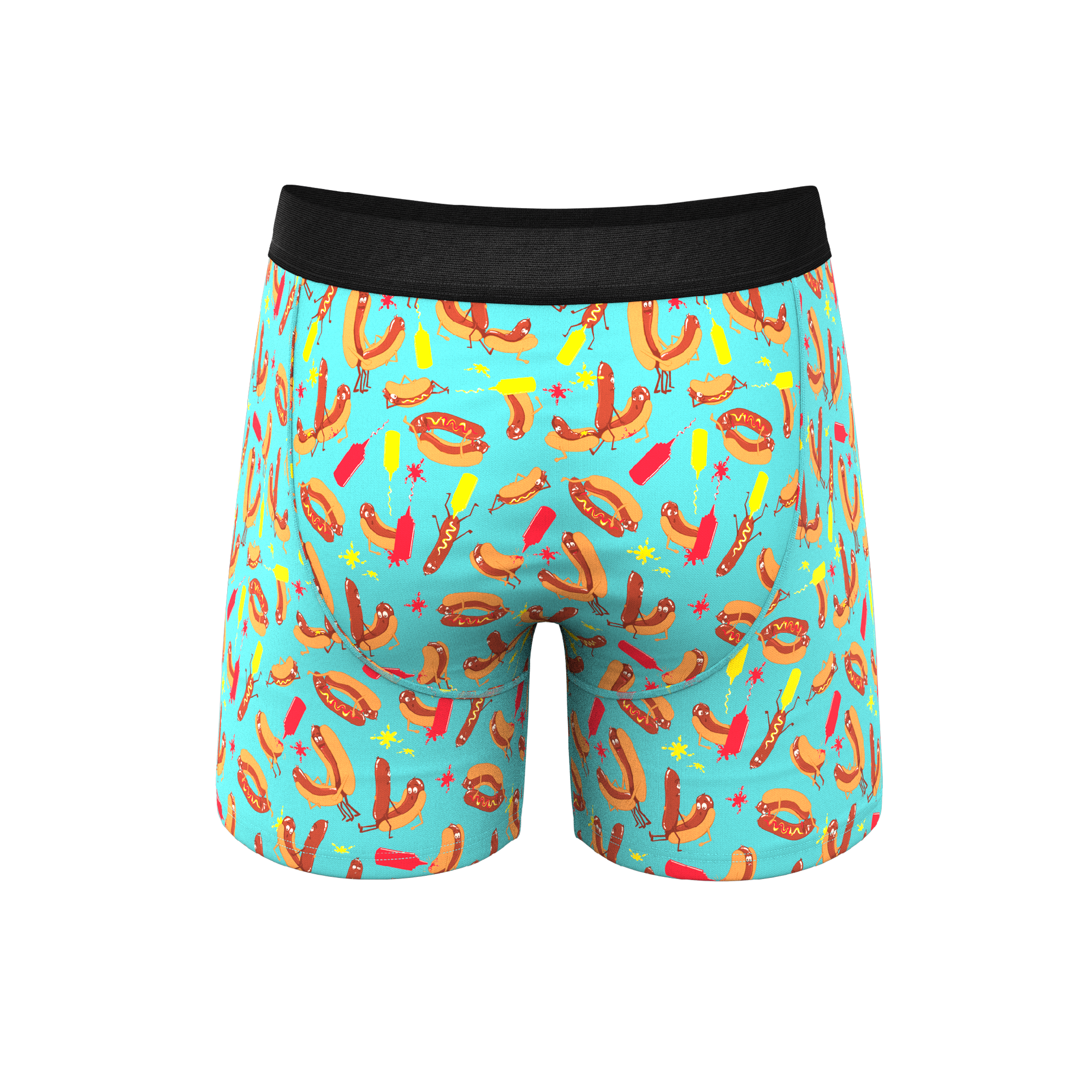 The Use a Condiment | Hot Dogs Ball Hammock® Pouch Underwear With Fly - Shinesty