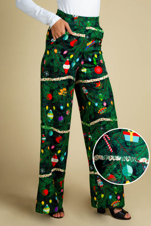Christmas Tree Camo Christmas Tree Print Pant