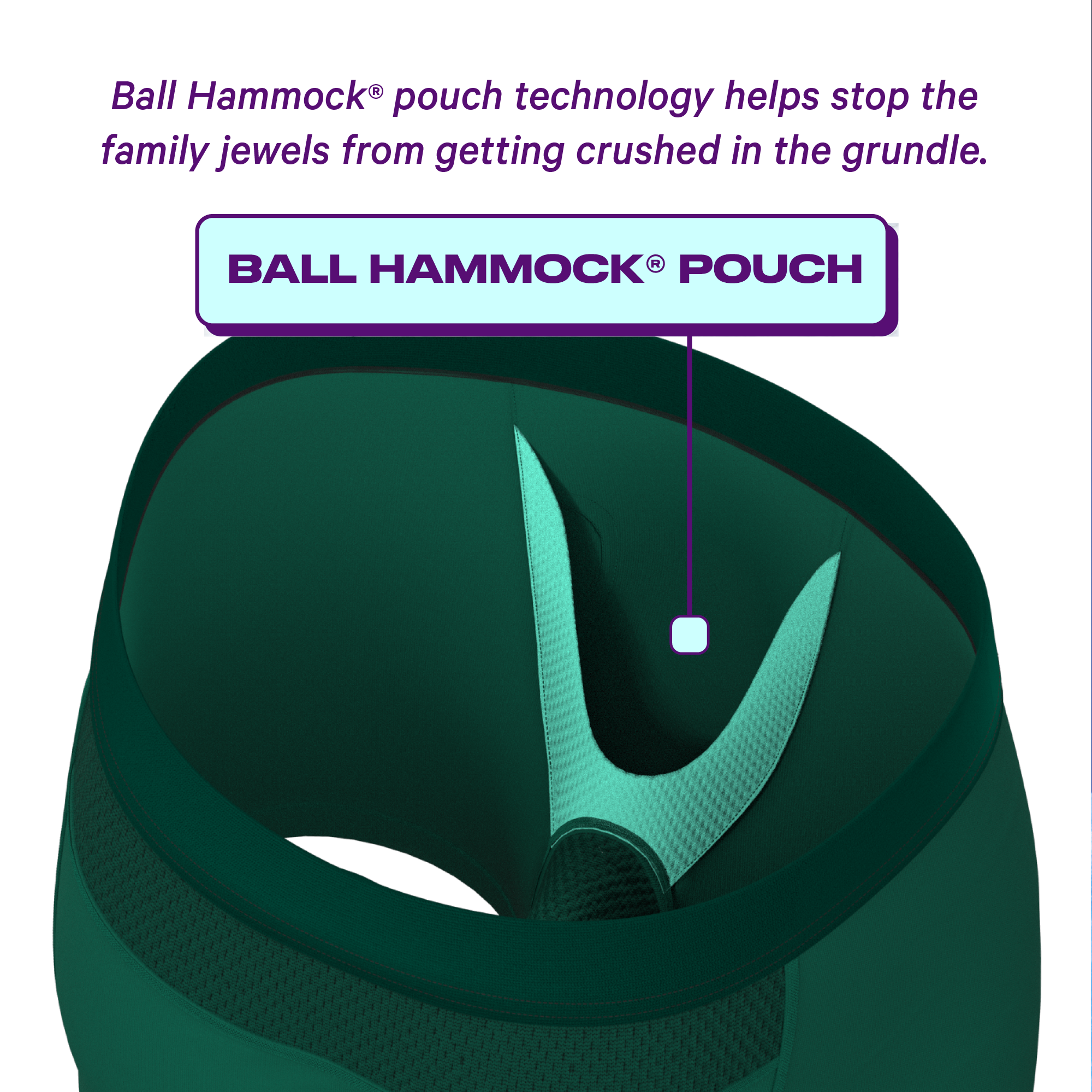 The Young Grasshopper | Green paradICE™ Cooling Ball Hammock® Pouch Underwear - Shinesty