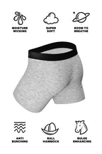 The Intramural Champ | Grey Bikini and Ball Hammock® Boxer Matching Couples Underwear Pack - Shinesty