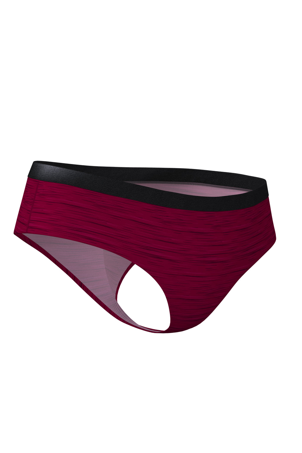 The Mars Landing | Red Space Dye Modal Cheeky Underwear - Shinesty